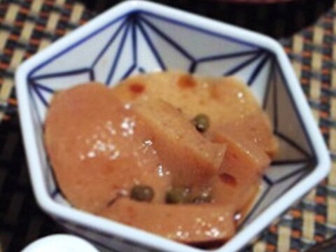 おうち居酒屋、ぴりっと山椒の蒟蒻煮